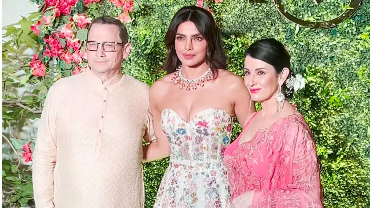 Priyanka Chopra looks beautiful At Pre Wedding Function Siddharth Chopra &  Neelam Upadhyaya. - YouTube