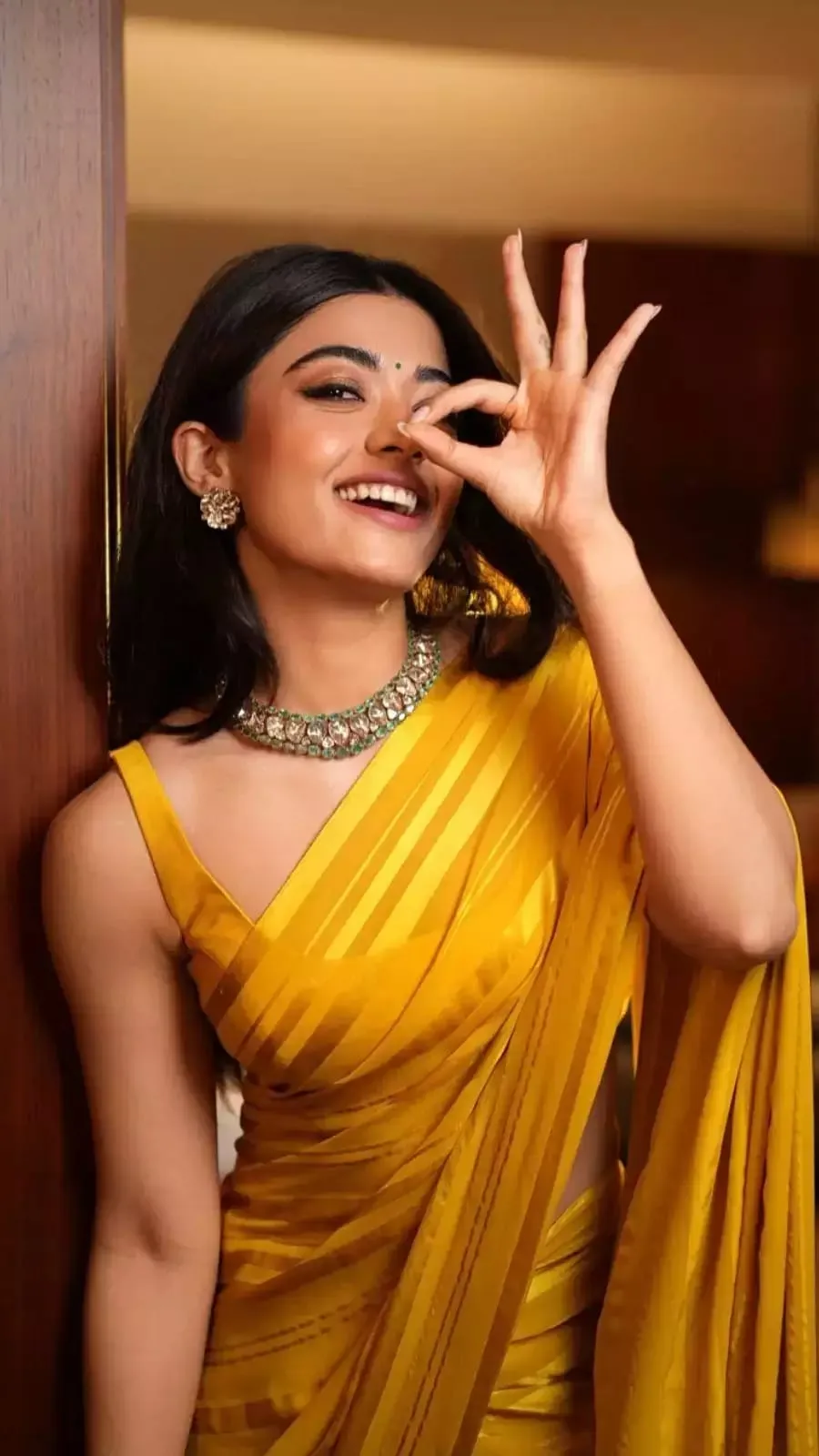 Rashmika Mandanna's Unique Saree Style