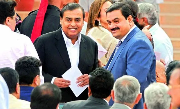 Reliance Industries chairman Mukesh Ambani & Adani Group chairman Gautam  Adani during the swearing-in ceremony of Prime Minister Narendra Modi in  the forecourt of Rashtrapati Bhavan. – My Take
