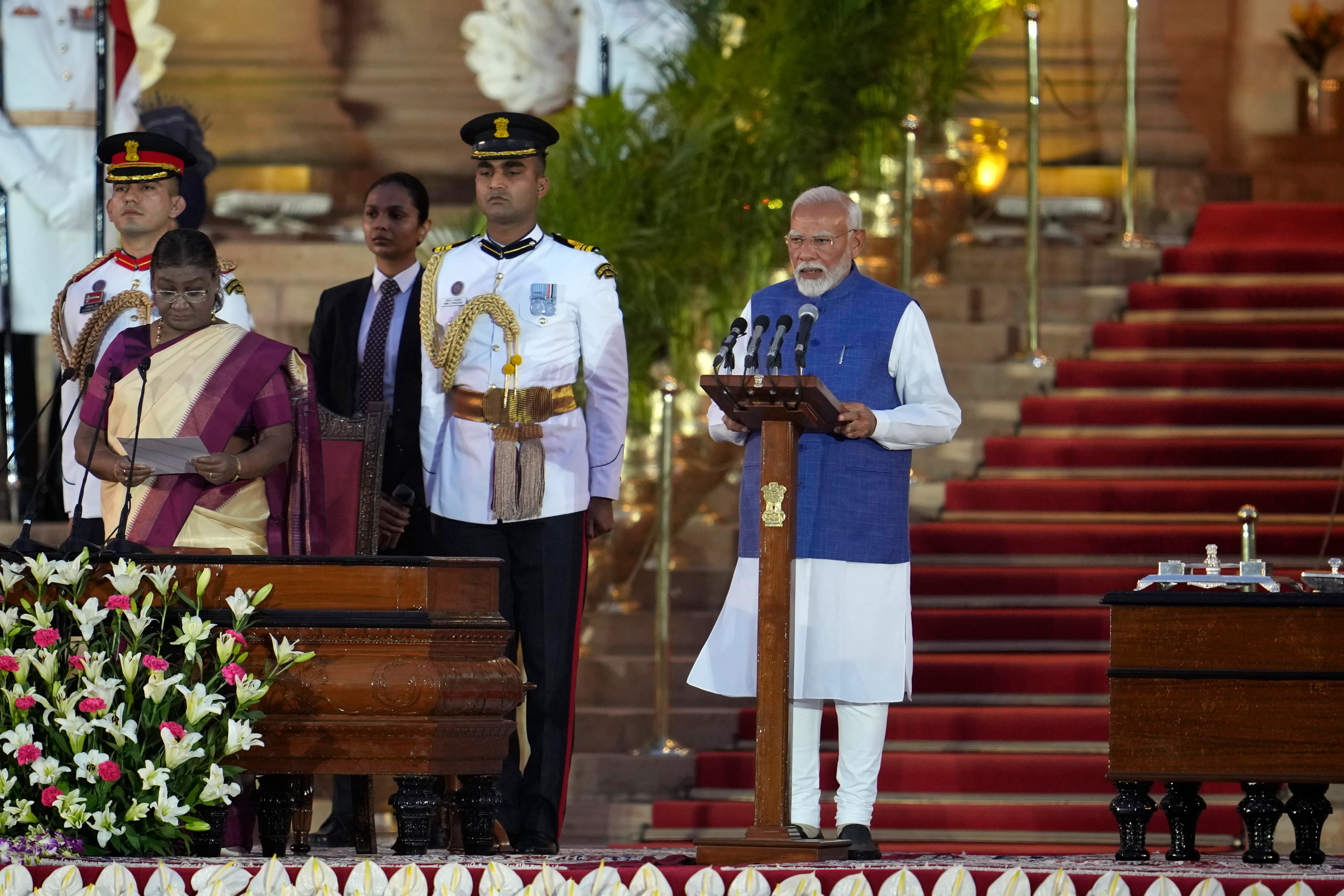 Modi oath ceremony updates: Indian PM makes history with third term | India  Election 2024 News