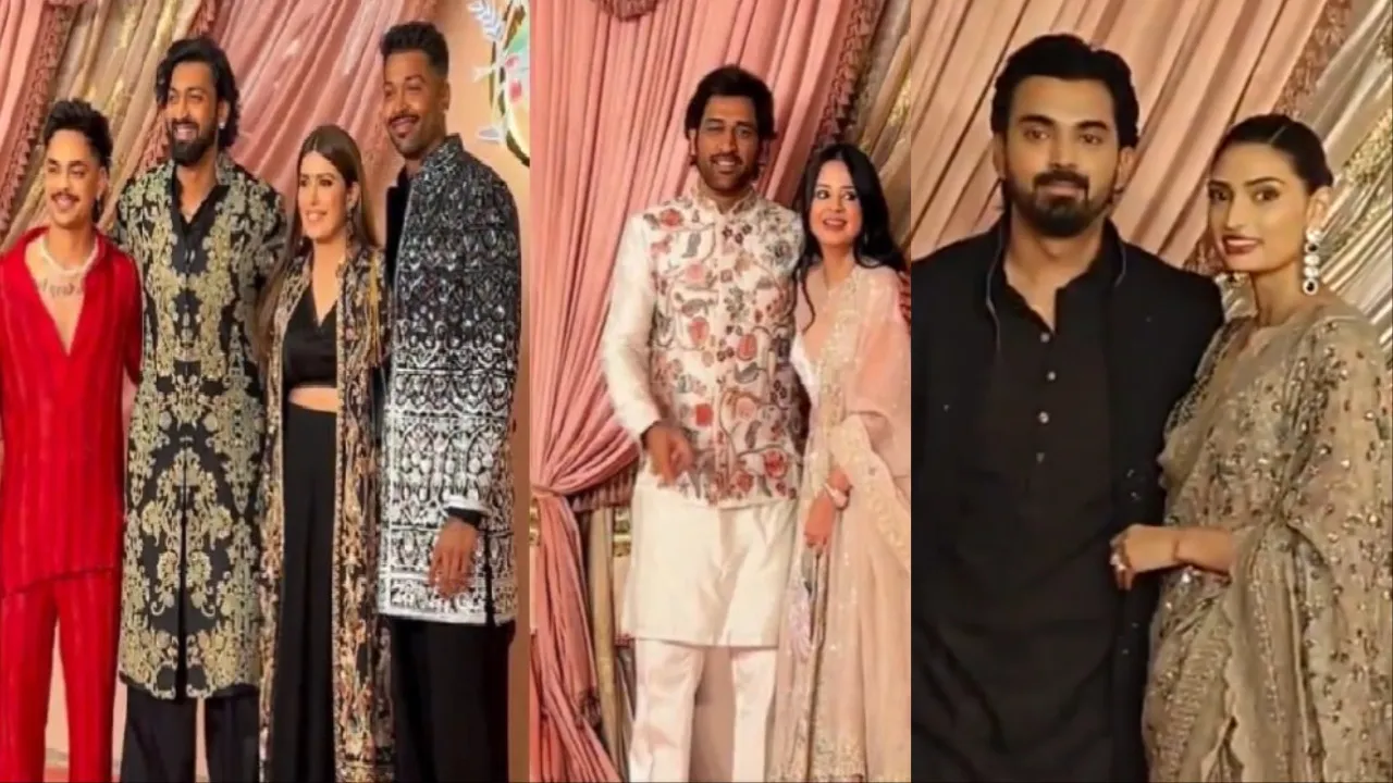 Cricketers hit sixes on style pitch at Anant Ambani sangeet: Hardik, Dhoni,  Ishan, KL steal the show