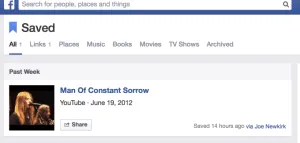 CIOL facebook's save button now available on web