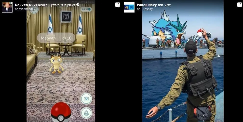 Israelties and palestanians enter pokemon go to take a jab at each other