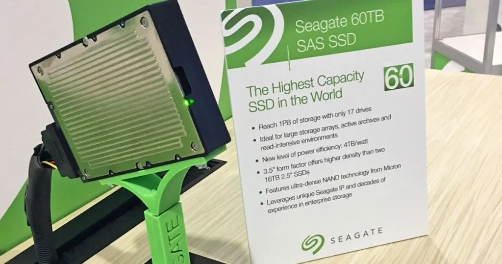 CIOL Seagate's new 60TB SSD can hold up to 12,000 movies or 400M photos