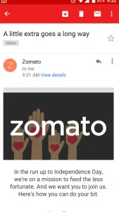 zomato social media page independence day