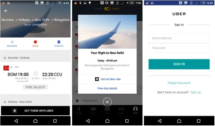 CIOL Cleartrip now lets you book an Uber from within the app