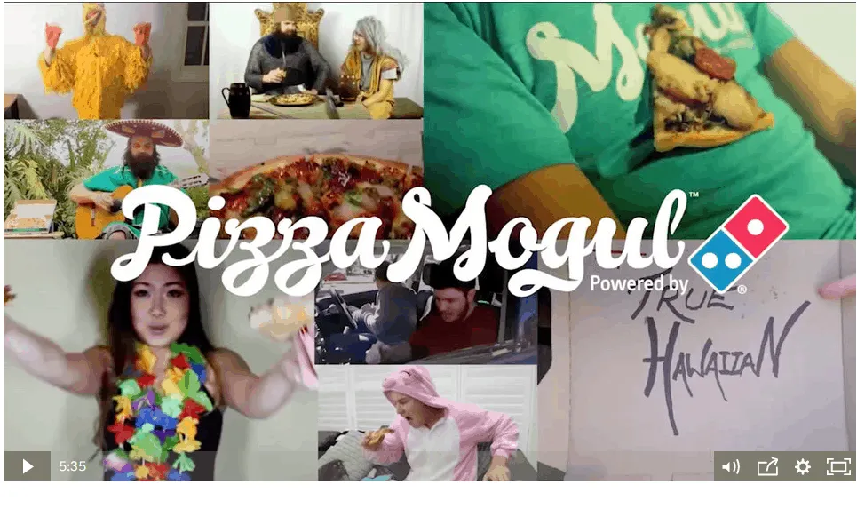 PIZZA MOGUL LOYALTY PROGRAM: You can 'have your pizza and eat it too' with this. Pizza Mogul lets customers create their own pizza, promote it across social networks or other means and earn a piece of the profit for every pizza sold. In 11 months, it got 63,000 users, 130,000 pizzas created and over 10,000 pieces of user generated content. And by the way, it also resulted in 22% growth in orders!