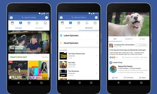 Facebook launches a new feature-Watch tab that shows slew of original shows