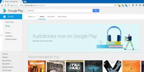 Google Play Store will offer audiobooks soon