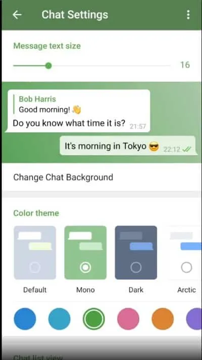 Telegram messenger app