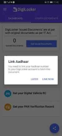 Download e-Aadhaar through DigiLocker