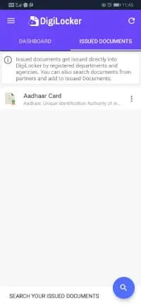Download e-Aadhaar through DigiLocker