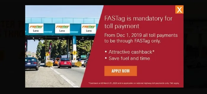 Fastag from ICICI Bank