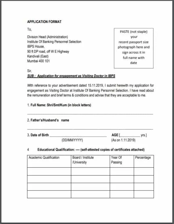 Govt Jobs 2019 - IBPS Recruitment 2019 - Visiting Doctor