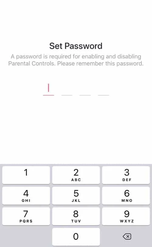 Likee's Parental Control feature
