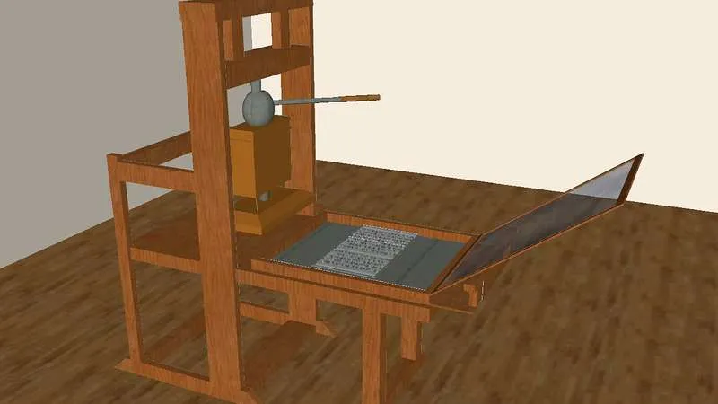The first printing press
