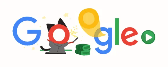 popular google doodle games magic cat academy