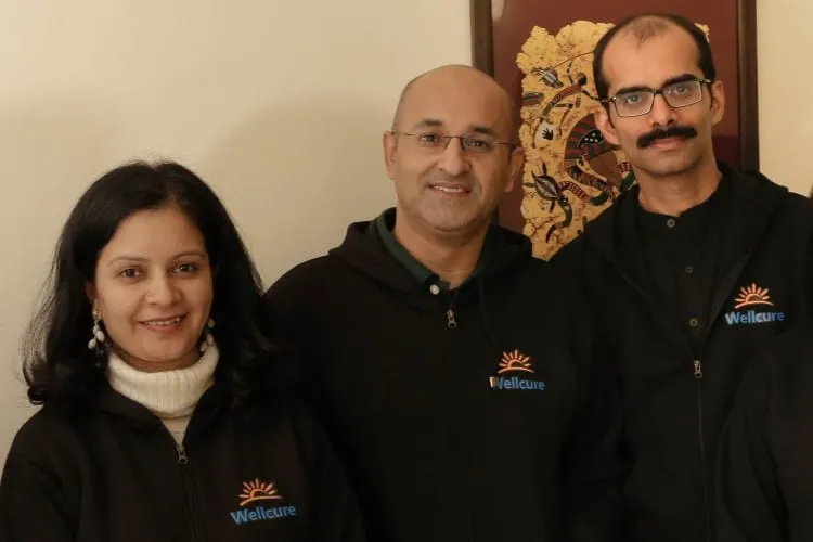 From left Anchal Kapur, Co-founder, Sumeet Kapur, Co-founder & Ankur Bhatia Co-founder, Wellcure