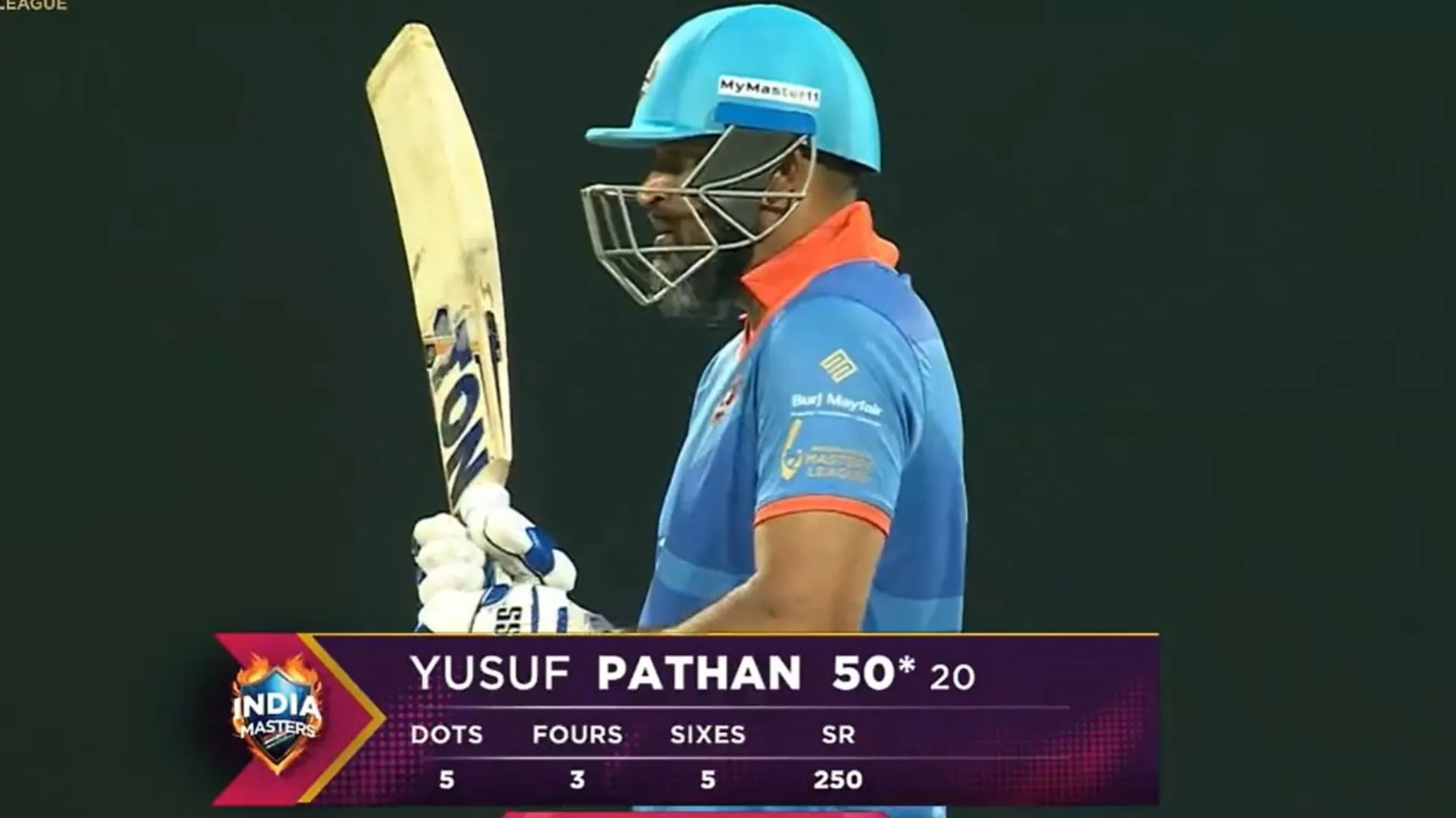 42 साल की उम्र में Yusuf Pathan ने ठोकी तूफानी फिफ्टी