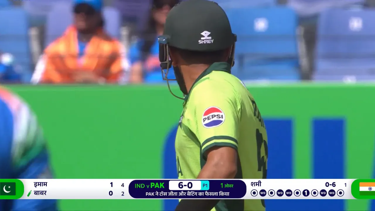 IND vs PAK First Over
