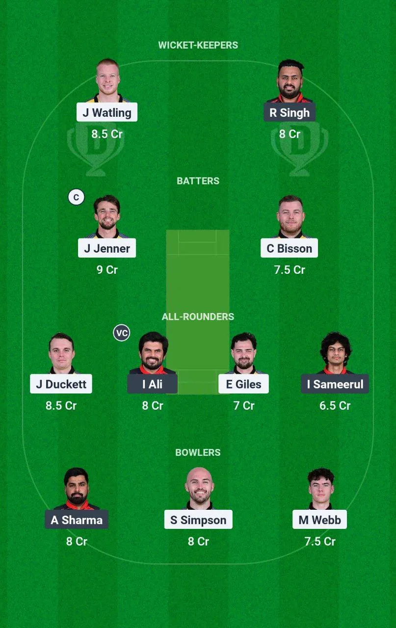 OV vs LJU European T10 Cricket League