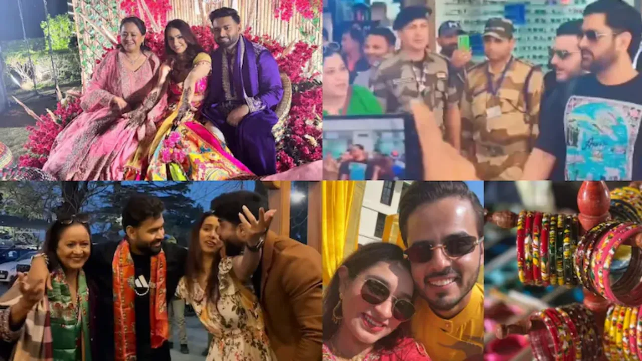 RISHABH PANT WITH HIS MOTHER AT HIS SISTER'S WEDDING. (1)