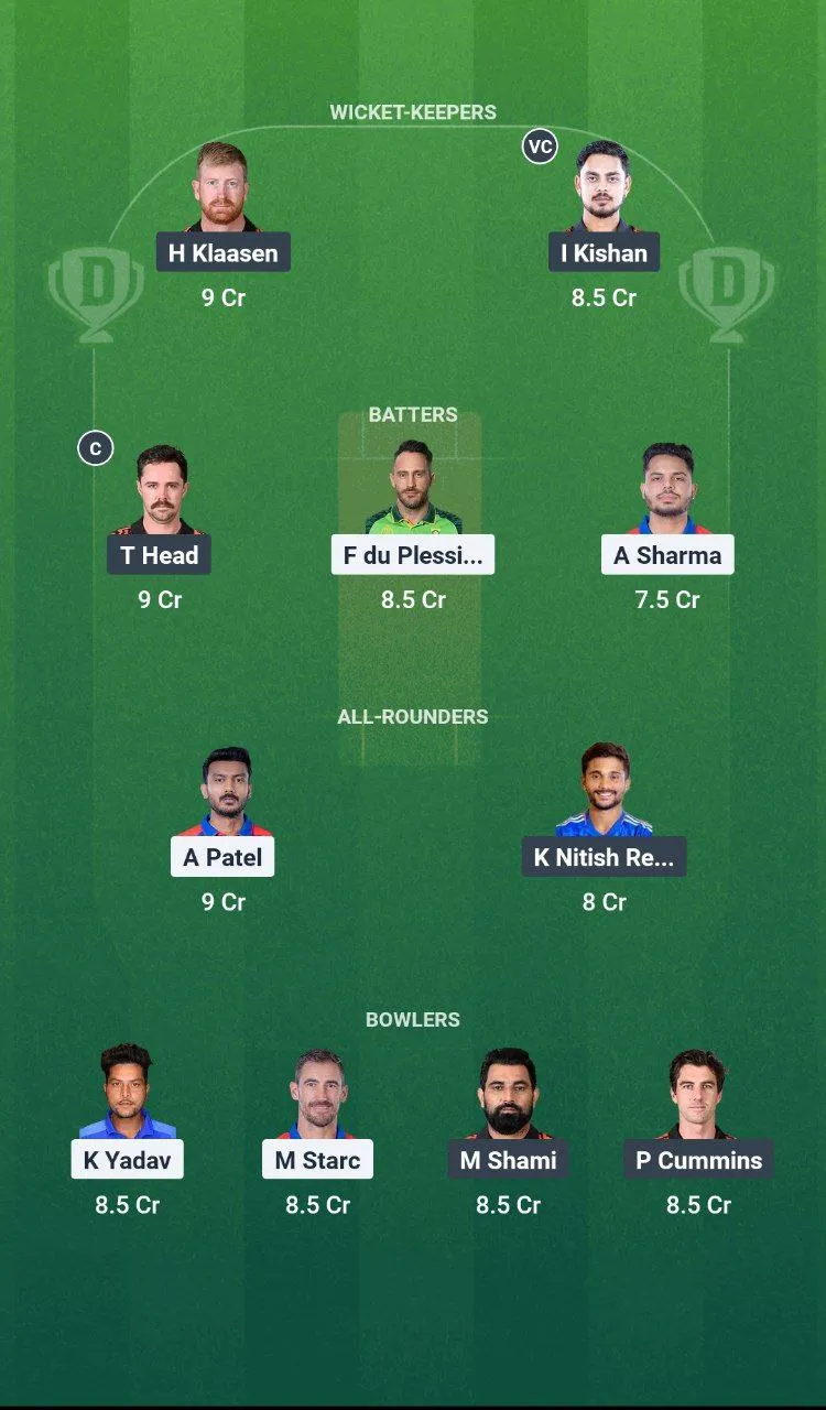 DC vs SRH Match 10 TATA IPL, 2025