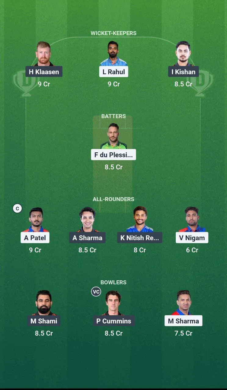 DC vs SRH Match 10 TATA IPL, 2025