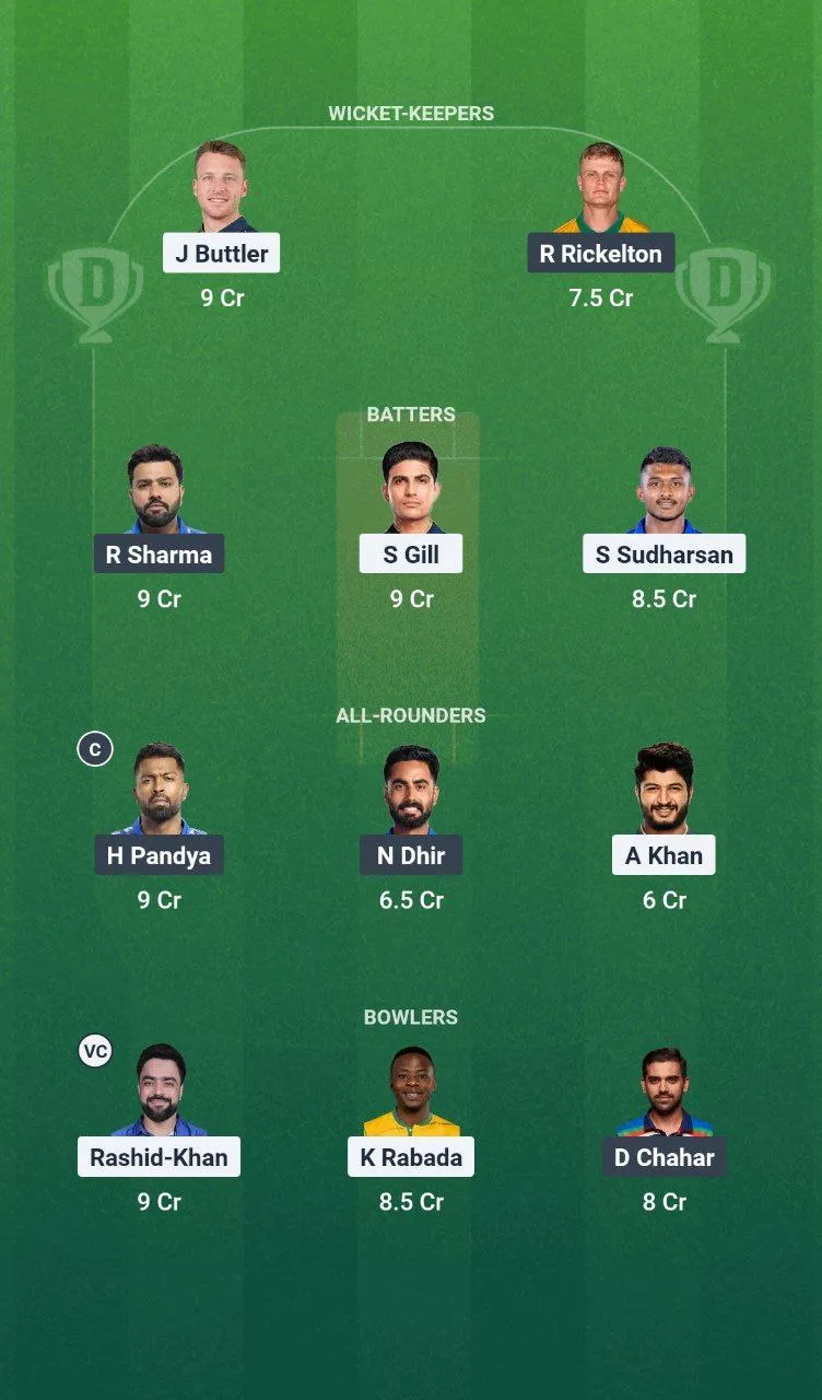 GT vs MI Match 9 TATA IPL, 2025