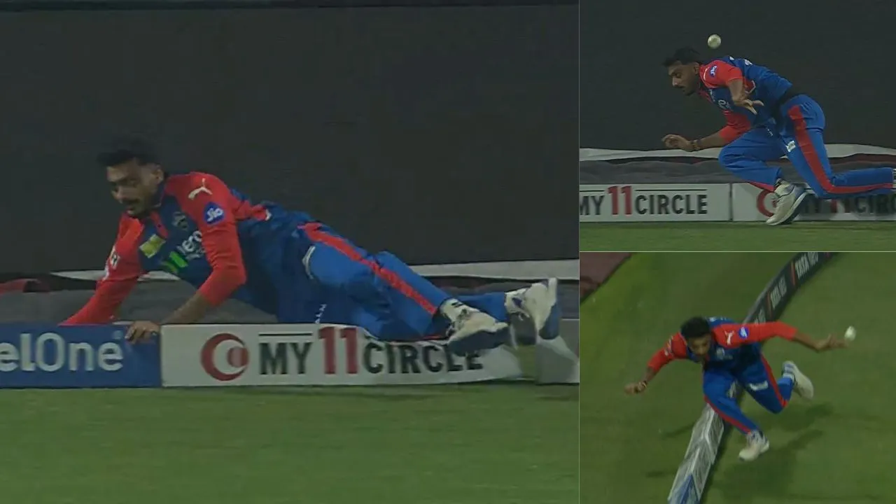 Axar Patel OG Fielding vs Mi