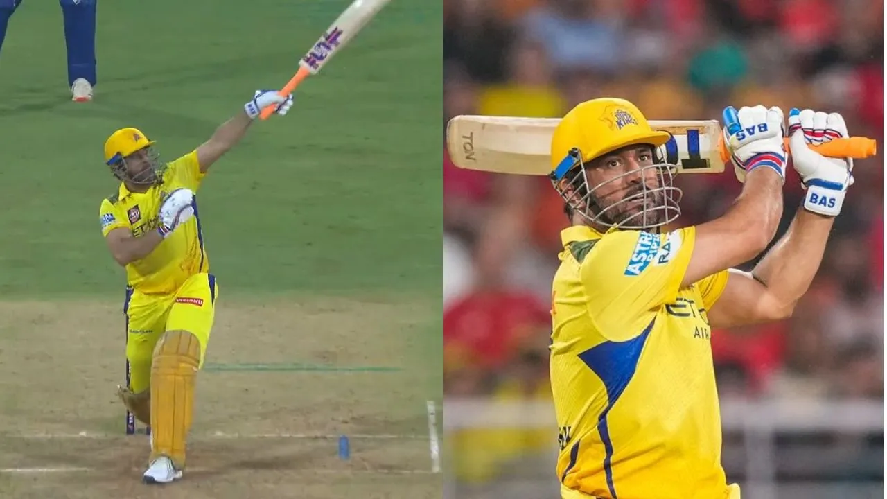 MS DHoni batting