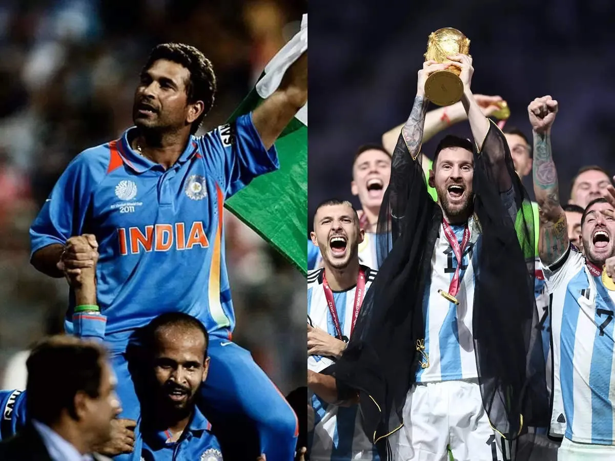 Fifa World Cup Final: एक क्रिकेट का भगवान तो दूसरा फुटबॉल का... मेसी-तेंदुलकर का ये अदृश्य रिश्ता, आंखें नम कर देगा - lionel messi and sachin tendulkar shares amazing bond in fifa