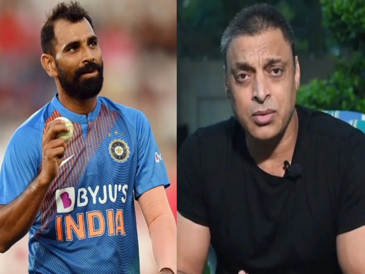 Mohammed Shami Takes A Dig At Shoaib Akhtar in Hindi - 'इसे कर्म कहते हैं शोएब अख्तर', मोहम्मद शमी ने छिड़का जख्मों पर नमक | Cricketnmore.com