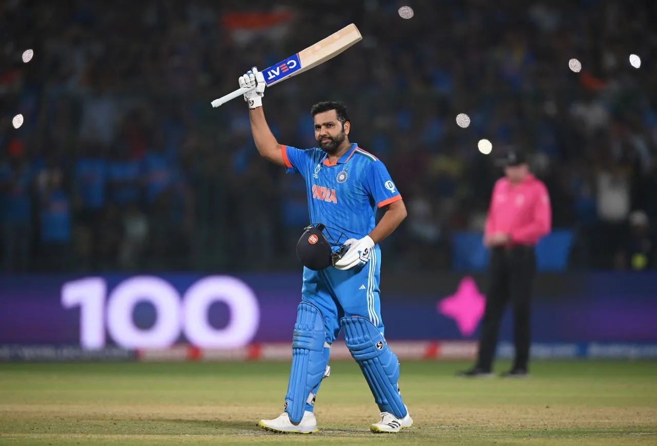 Rohit Sharma smacked a 63-ball hundred, India vs Afghanistan, ODI World Cup, Delhi, October 11, 2023