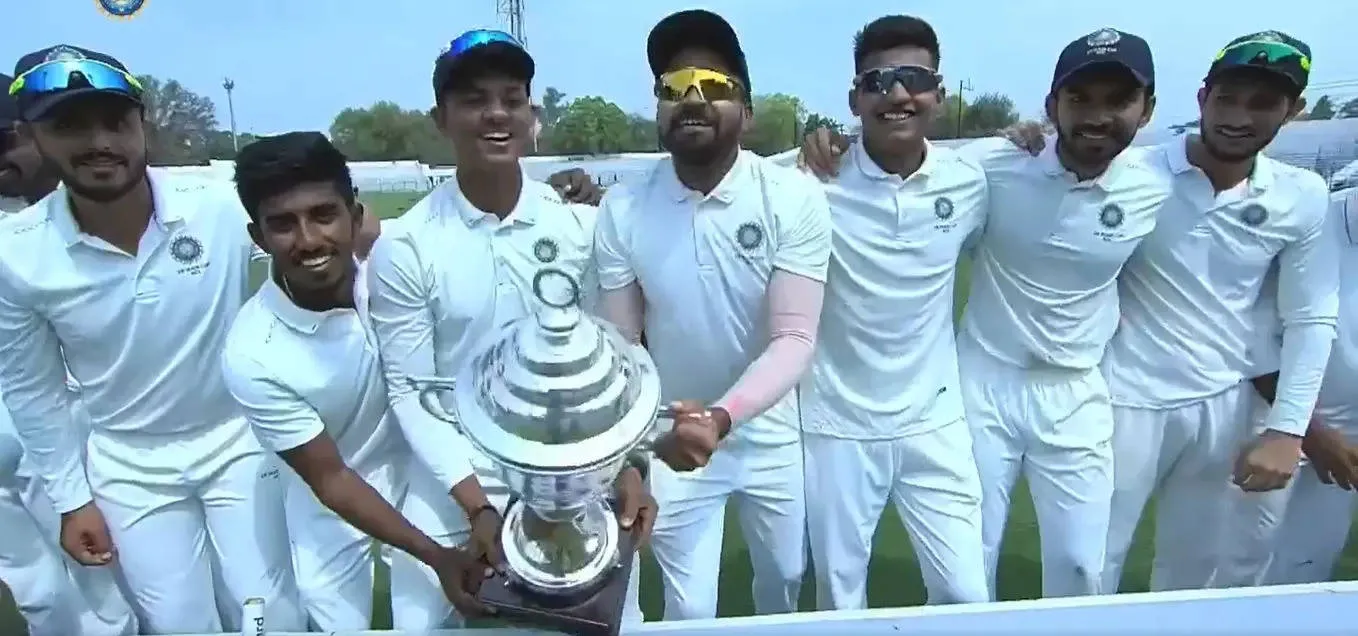 rest of india beat madhya pradesh by 238 runs in irani cup final-Irani Cup: रणजी ट्रॉफी जीतने वाली टीम मध्यप्रदेश ने टेके घुटने, इस टीम ने मारी बाजी| Cricket News,Hindi News