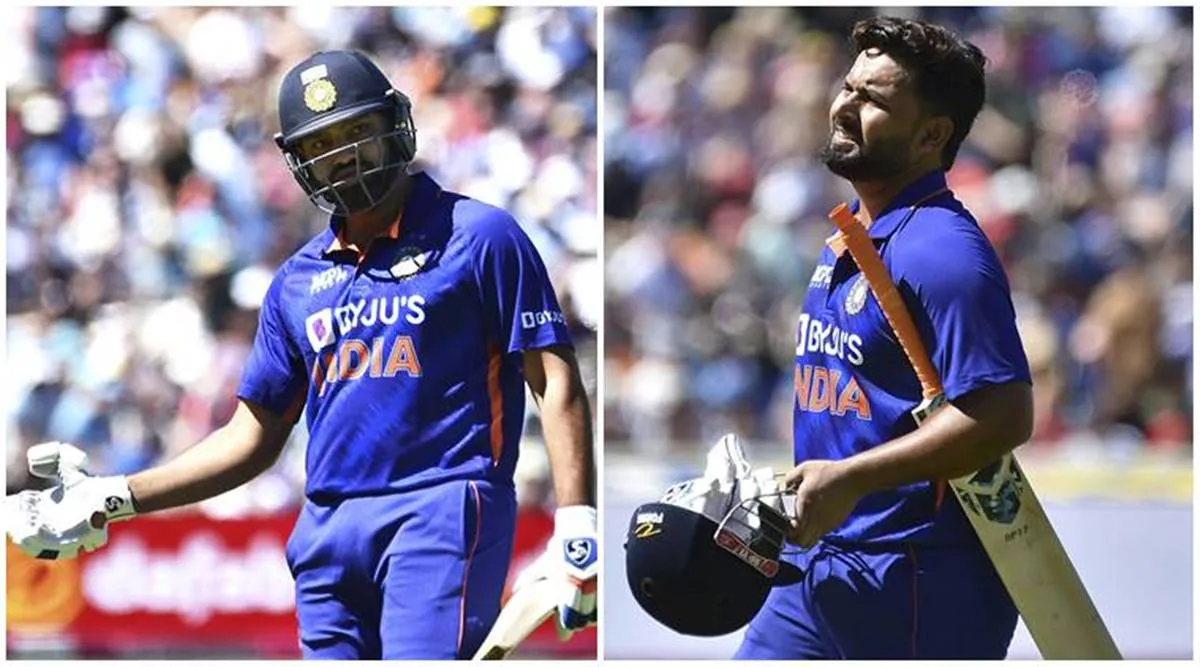 Should I hit him, if he comes in the way': Watch Rishabh Pant' hilarious mid-pitch conversation with Rohit Sharma | Sports News,The Indian Express