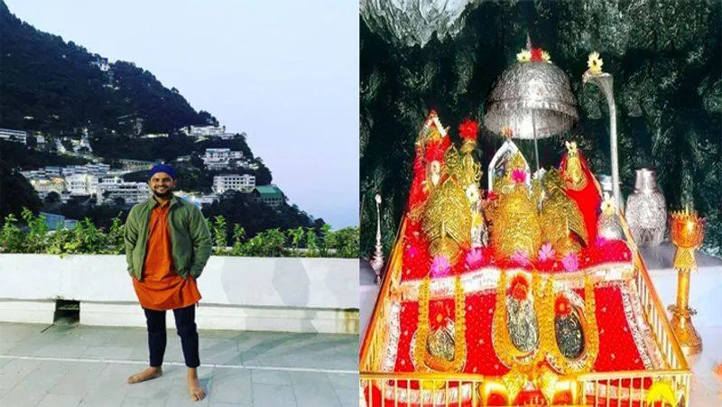 Suresh raina visited Vaishno Devi temple in katara j&k, 