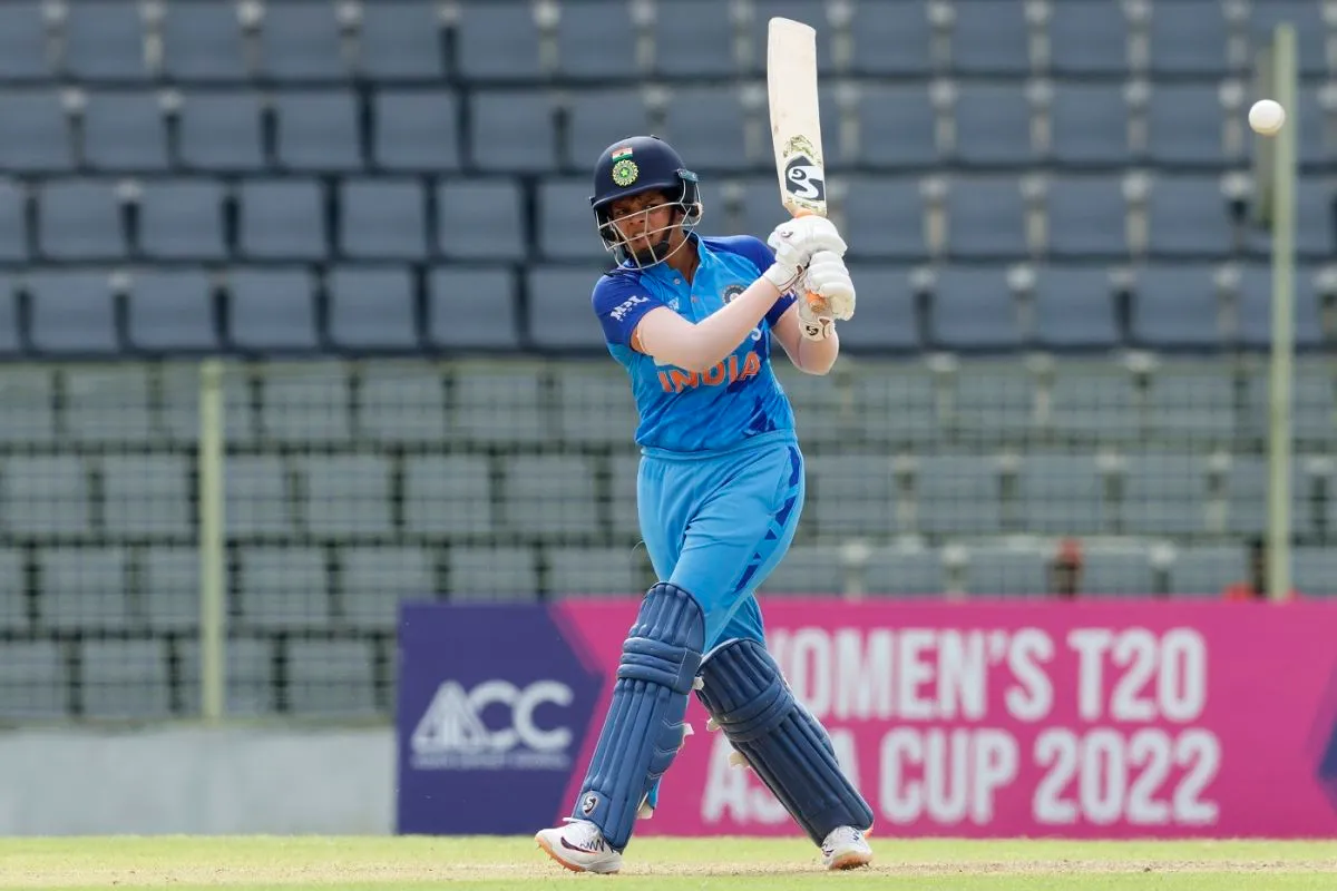 Shafali Verma struck a brisk 28-ball 42, India vs Thailand, 1st semi-final, Women's T20 Asia Cup, Sylhet, October 13, 2022