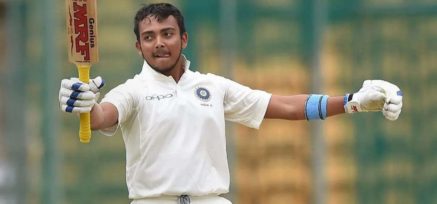 Prithvi Shaw Slammed A Century On His International Debut For Team India Twitter Applauds