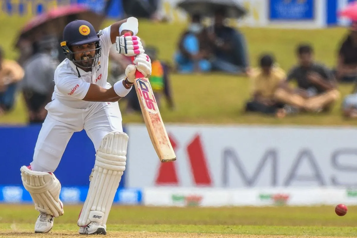 Dinesh Chandimal in action, Sri Lanka vs Pakistan, 2nd Test, Galle, 1st day, July 24, 2022