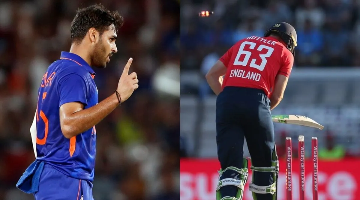 Bhuvneshwar's stunning inswinger to bowl Jos Buttler – eerily similar to the ball he dismissed AB de Villiers in a Test | Sports News,The Indian Express