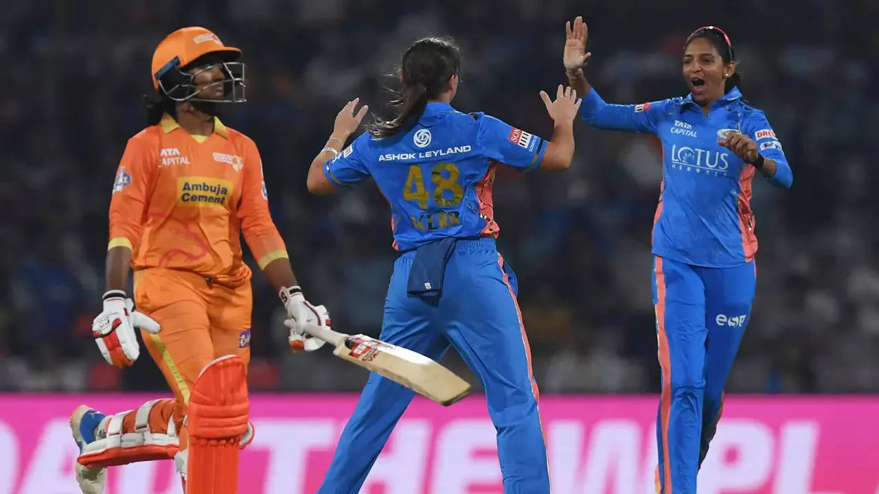 GG vs MI Highlights: Harmanpreet Kaur shines as Mumbai Indians thrash Gujarat Giants by 143 runs in WPL opener | Cricket News - Times of India