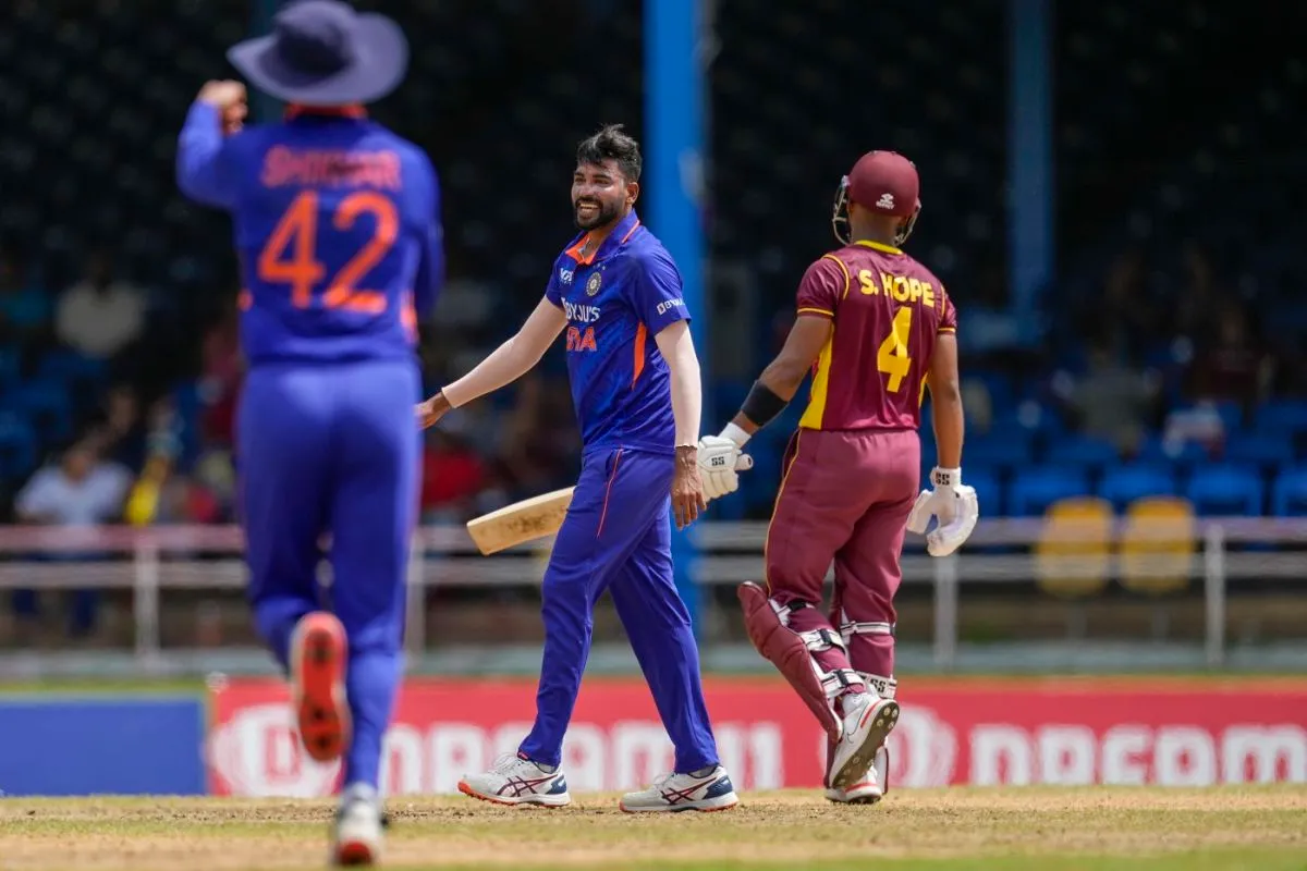 Mohammed Siraj bounced out Shai Hope, West Indies vs India, 1st ODI, Port-of-Spain, July 22, 2022