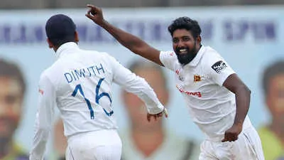 Sri Lanka's Prabath Jayasuriya bags second debut five-wicket haul | Cricket News - Times of India