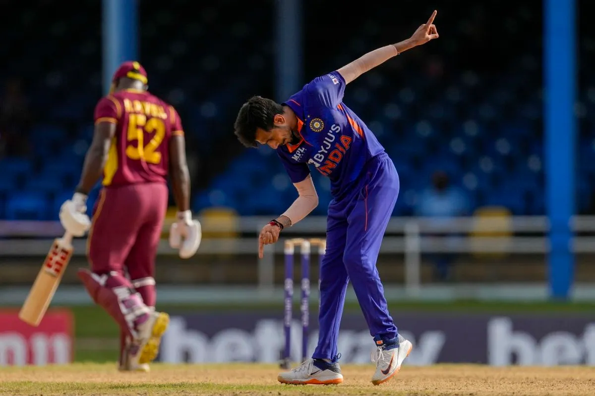 Yuzvendra Chahal dismissed Rovman Powell for 6, West Indies vs India, 1st ODI, Port-of-Spain, July 22, 2022