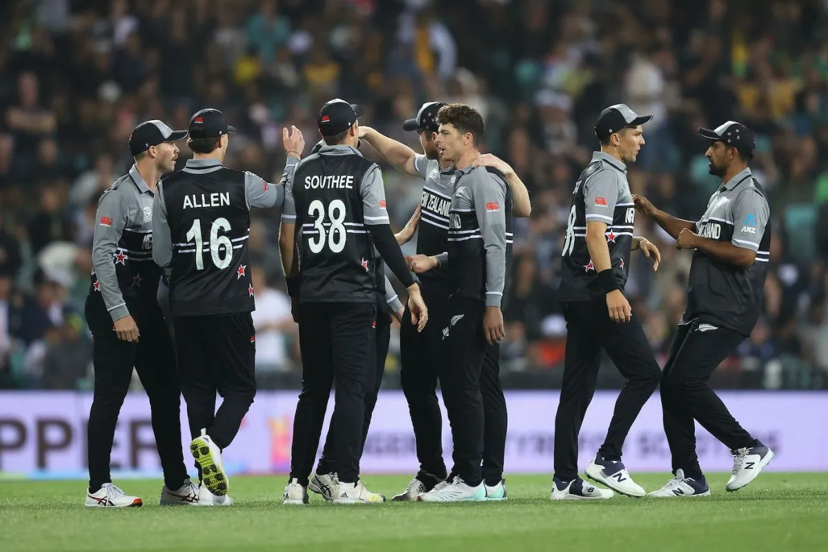 Mitchell Santner accounted for Aaron Finch's wicket, Australia vs New Zealand, ICC Men's T20 World Cup 2022, Sydney, October 22, 2022 