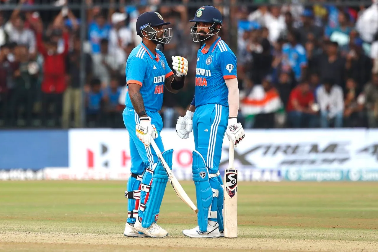 Suryakumar Yadav and KL Rahul added 53 off 34 balls, India vs Australia, 2nd ODI, Indore, September 24, 2023