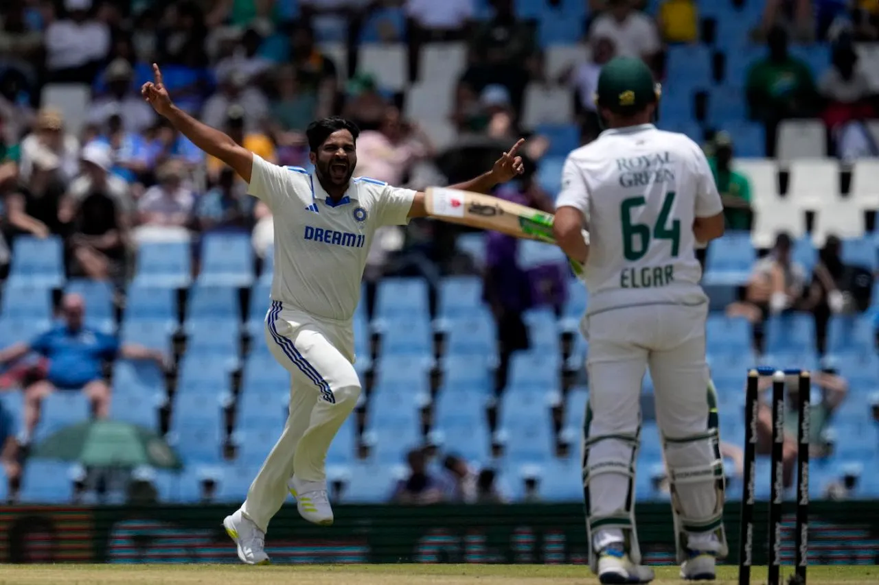 Shardul Thakur ended Dean Elgar's vigil after a magnificent 185, South Africa vs India, 1st Test, Centurion, 3rd day, December 28, 2023