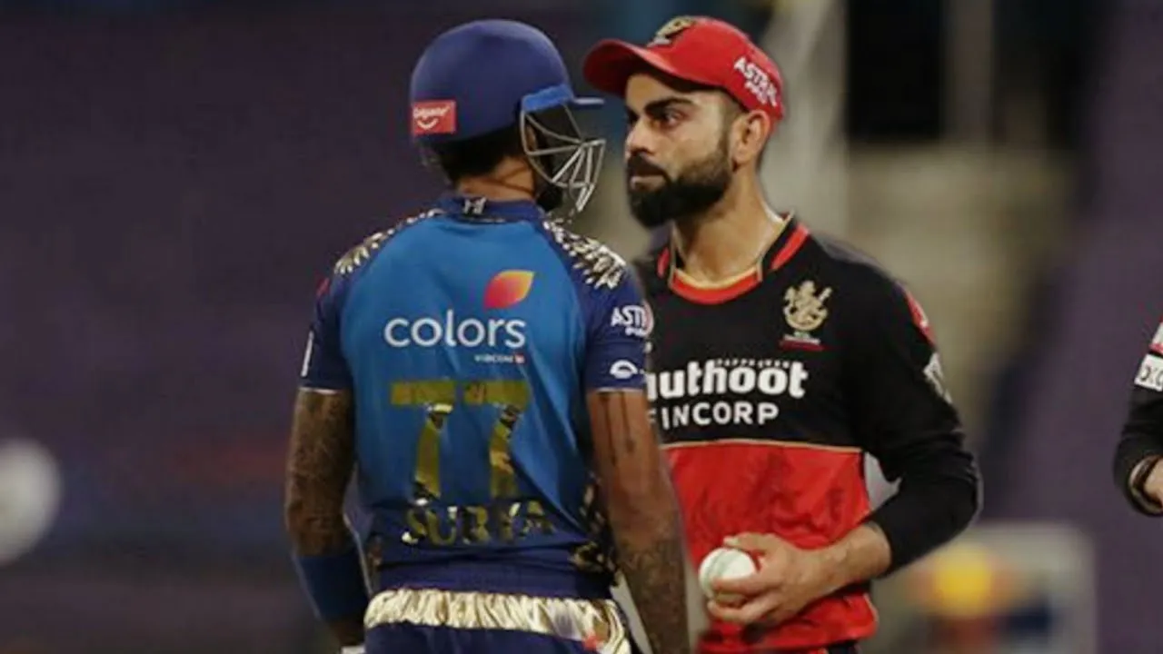 mi vs rcb: Virat Kohli vs Suryakumar Yadav, But He Walk Away Like Gentlemen, Video 2020 - YouTube