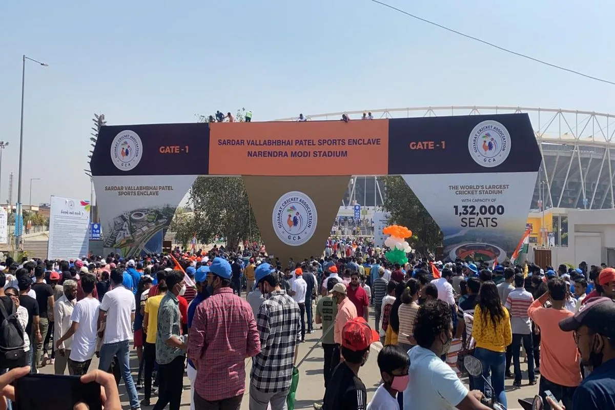 Narendra Modi Stadium, biggest Cricket stadium, Ahmedabad, Gujarat | Narendra Modi Stadium: विश्व के सबसे बड़े क्रिकेट स्टेडियम का नाम अब 'नरेन्द्र मोदी स्टेडियम' | Patrika News